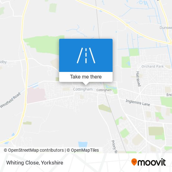 Whiting Close map