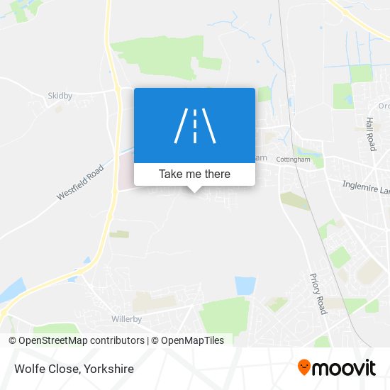 Wolfe Close map