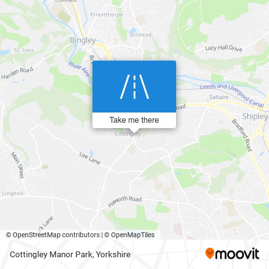 Cottingley Manor Park map