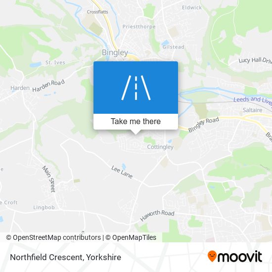 Northfield Crescent map