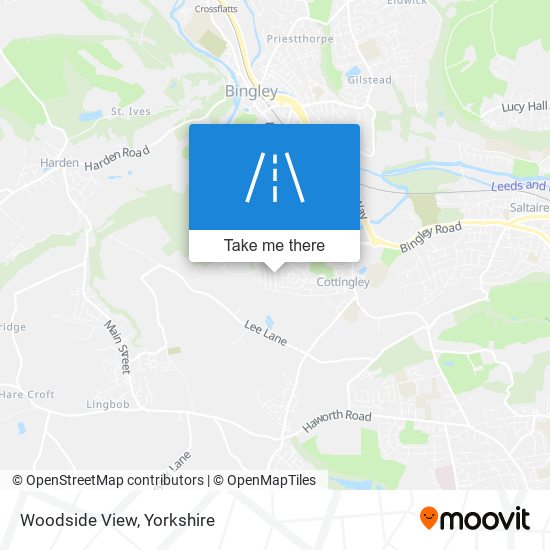Woodside View map