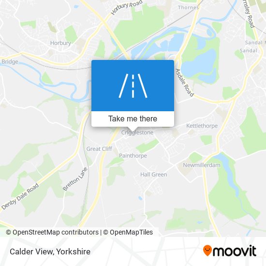 Calder View map