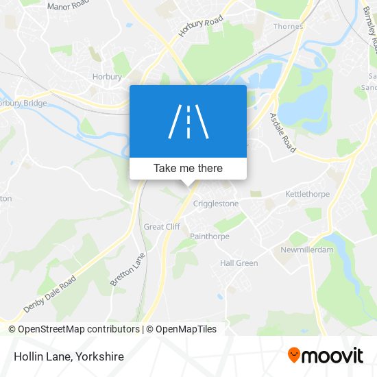 Hollin Lane map