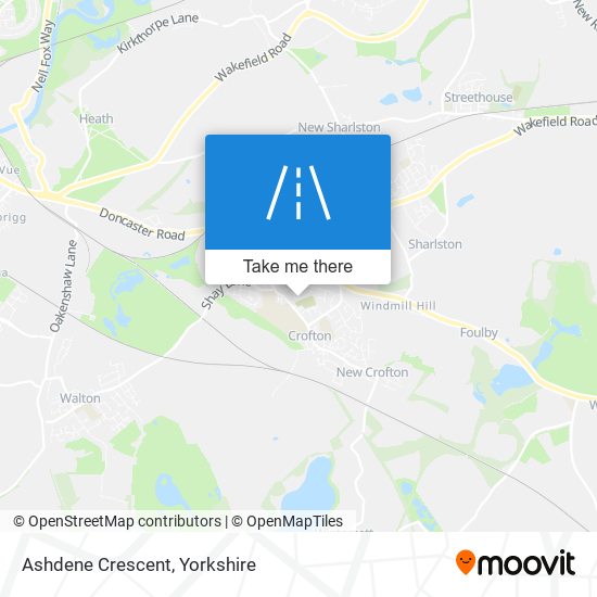Ashdene Crescent map