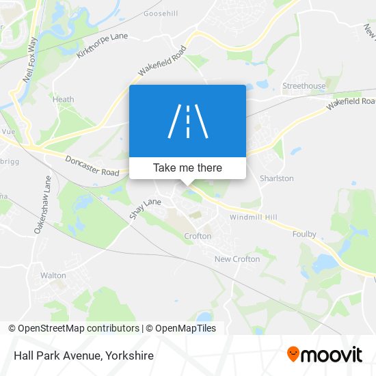 Hall Park Avenue map