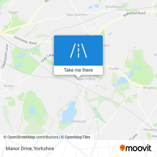 Manor Drive map