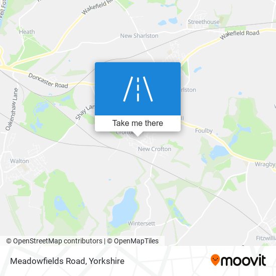 Meadowfields Road map