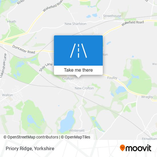 Priory Ridge map
