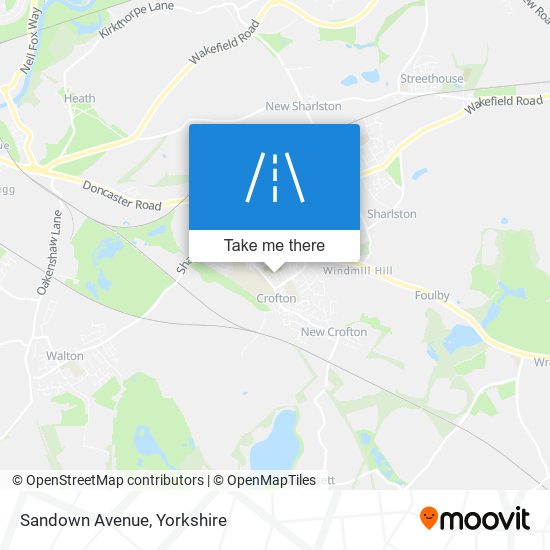 Sandown Avenue map