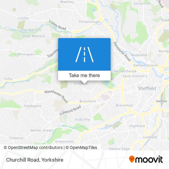 Churchill Road map