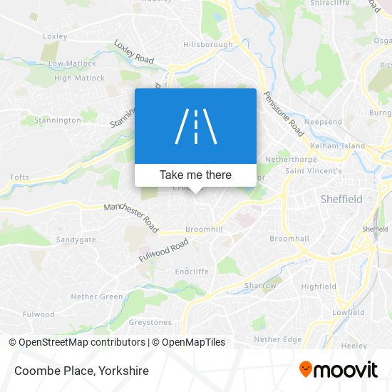 Coombe Place map