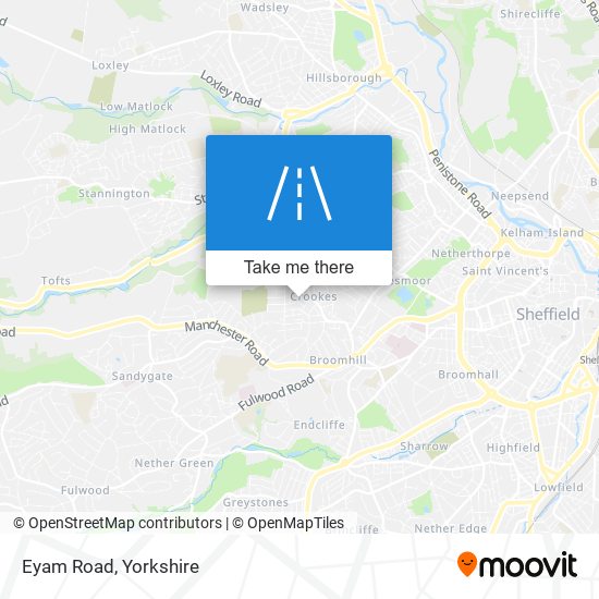 Eyam Road map