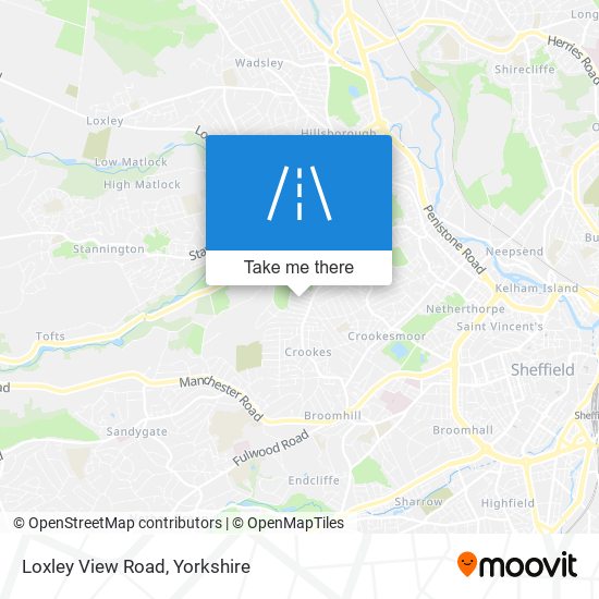 Loxley View Road map
