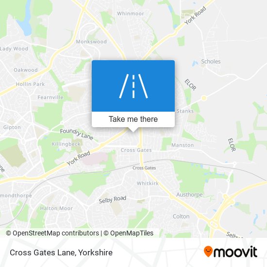 Cross Gates Lane map