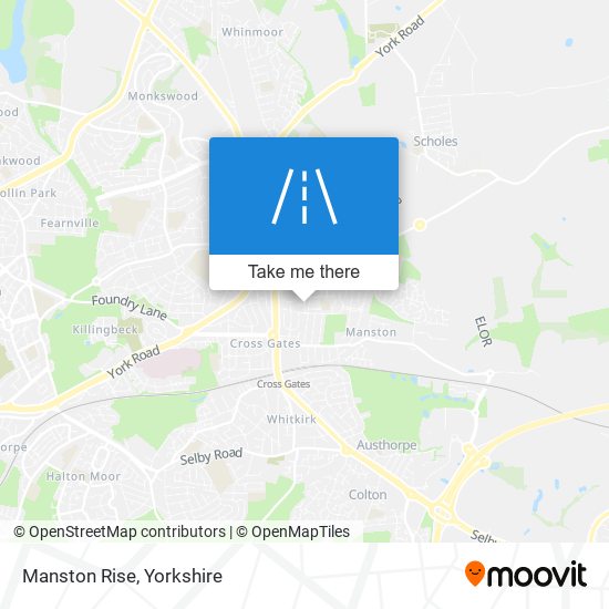 Manston Rise map