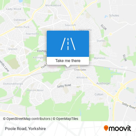 Poole Road map