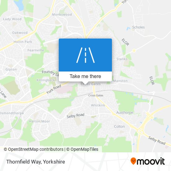 Thornfield Way map