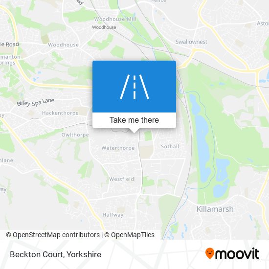 Beckton Court map