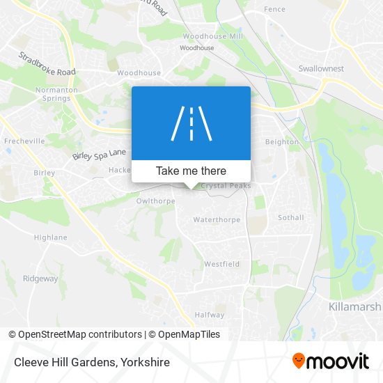 Cleeve Hill Gardens map