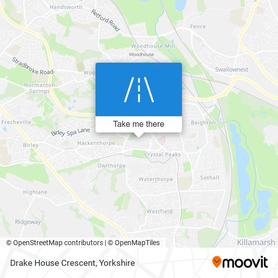 Drake House Crescent map