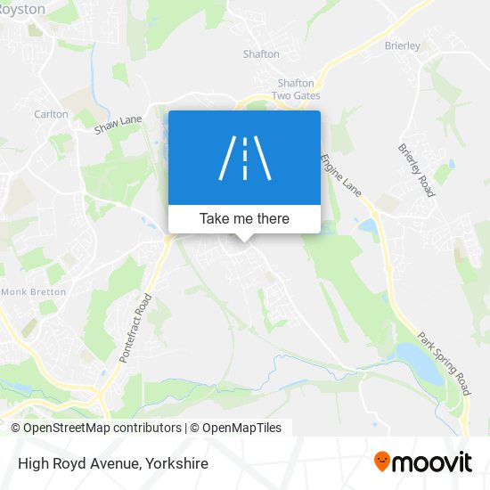 High Royd Avenue map