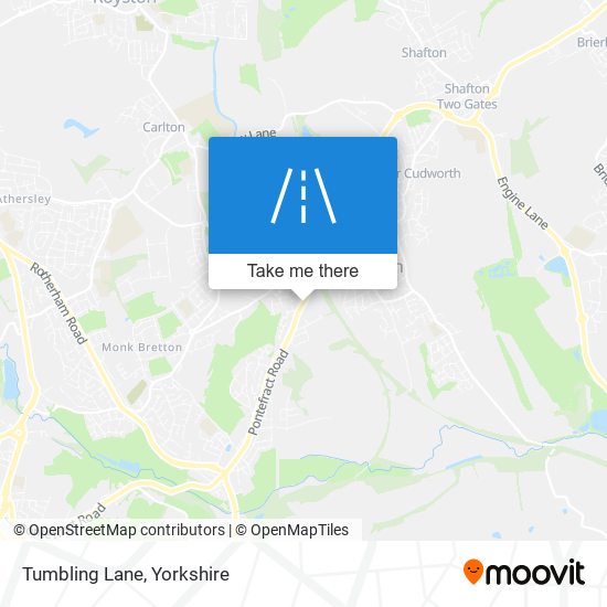 Tumbling Lane map