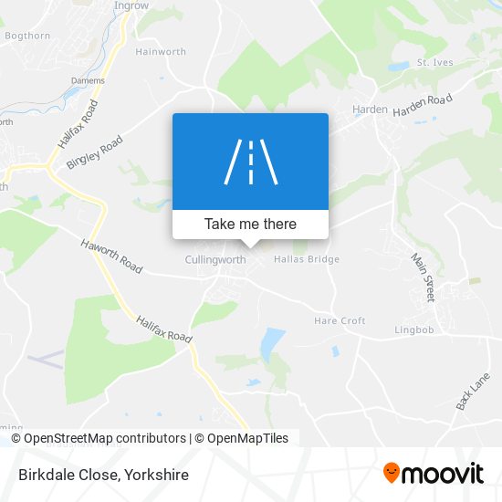 Birkdale Close map