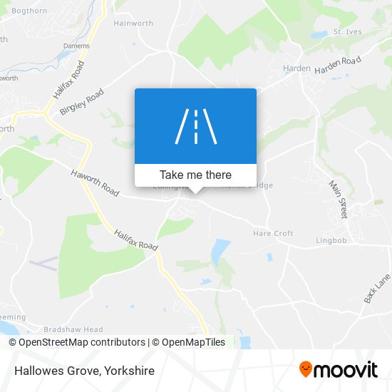 Hallowes Grove map
