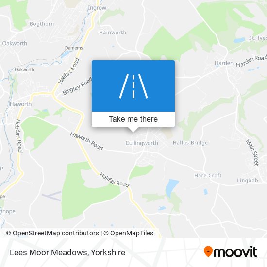 Lees Moor Meadows map