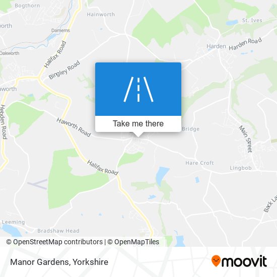 Manor Gardens map