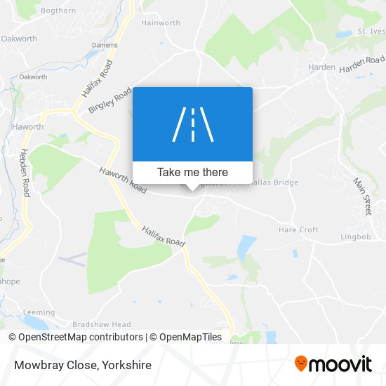 Mowbray Close map