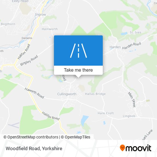 Woodfield Road map