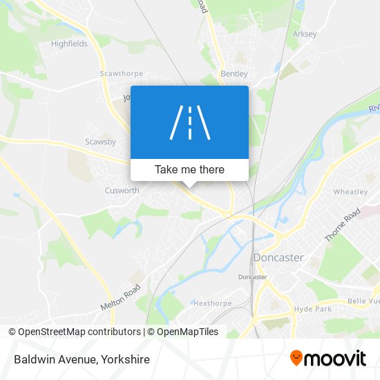 Baldwin Avenue map