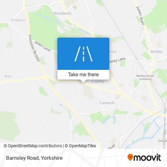 Barnsley Road map