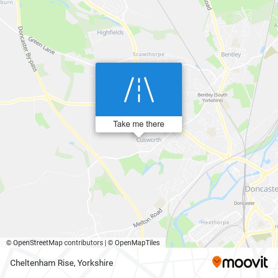 Cheltenham Rise map