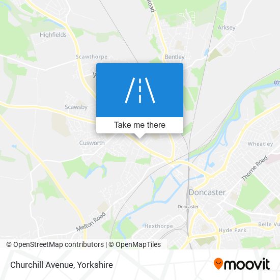 Churchill Avenue map