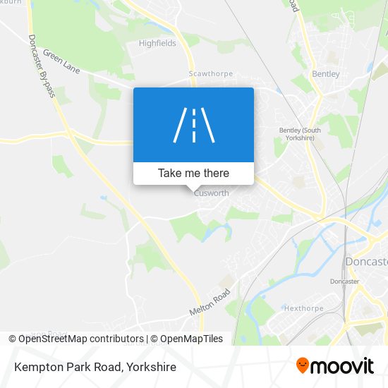 Kempton Park Road map