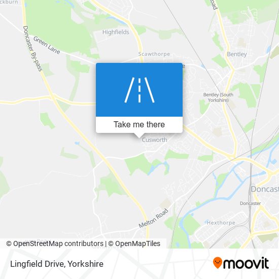 Lingfield Drive map