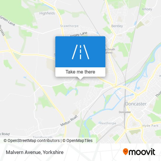 Malvern Avenue map