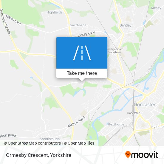 Ormesby Crescent map
