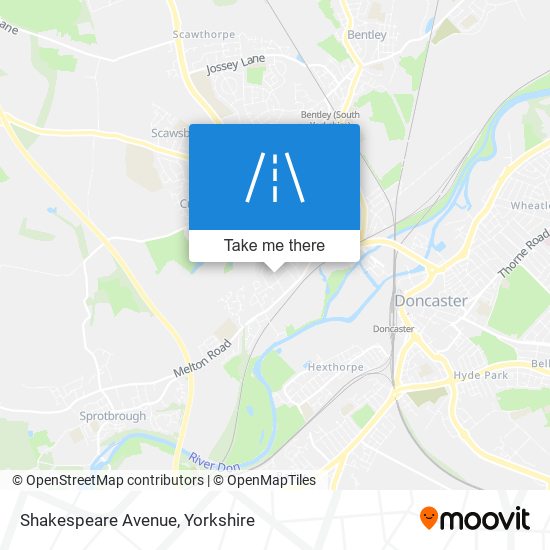 Shakespeare Avenue map