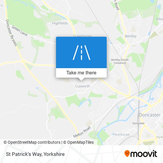 St Patrick's Way map