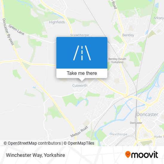 Winchester Way map