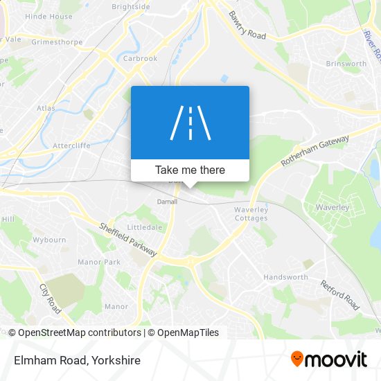 Elmham Road map