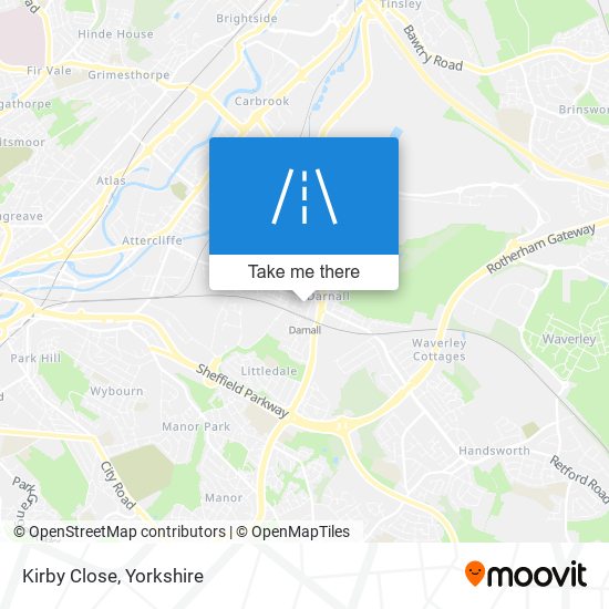 Kirby Close map