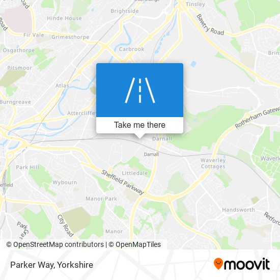 Parker Way map