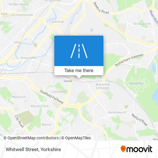 Whitwell Street map