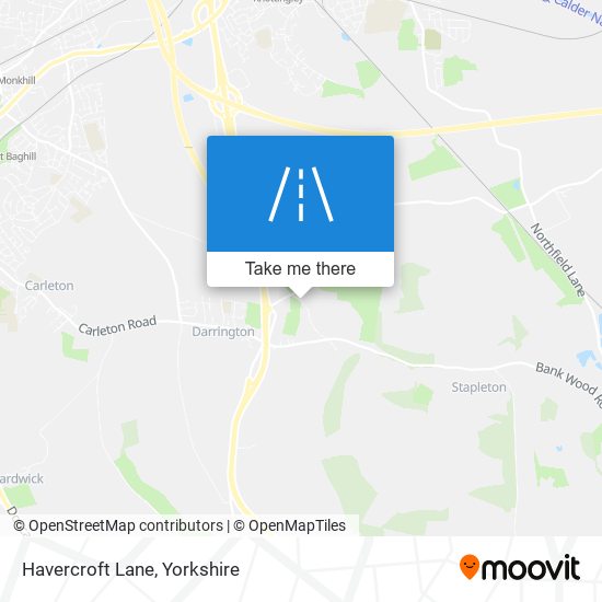 Havercroft Lane map