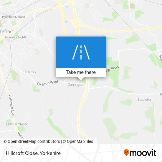 Hillcroft Close map