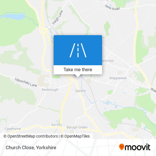 Church Close map